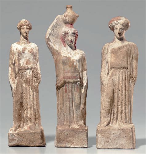 Greek terracotta figurines 